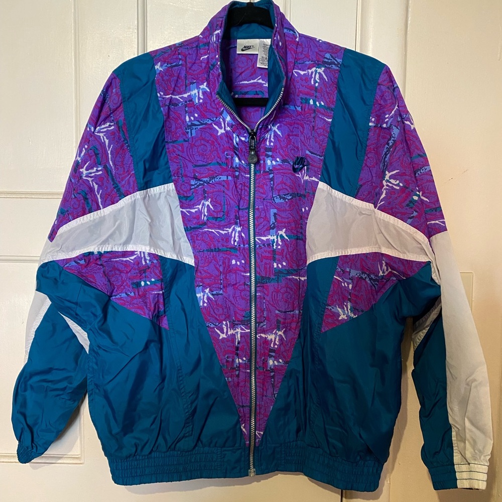 Nike 80s Style Retro Wind Breaker Jacket Size L